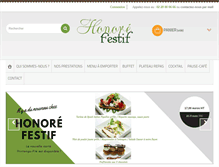 Tablet Screenshot of honore-festif.com